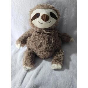 Warmies Sloth Microwavable Plush Toy Lavender Scented Brown Weighted 12" Comfort